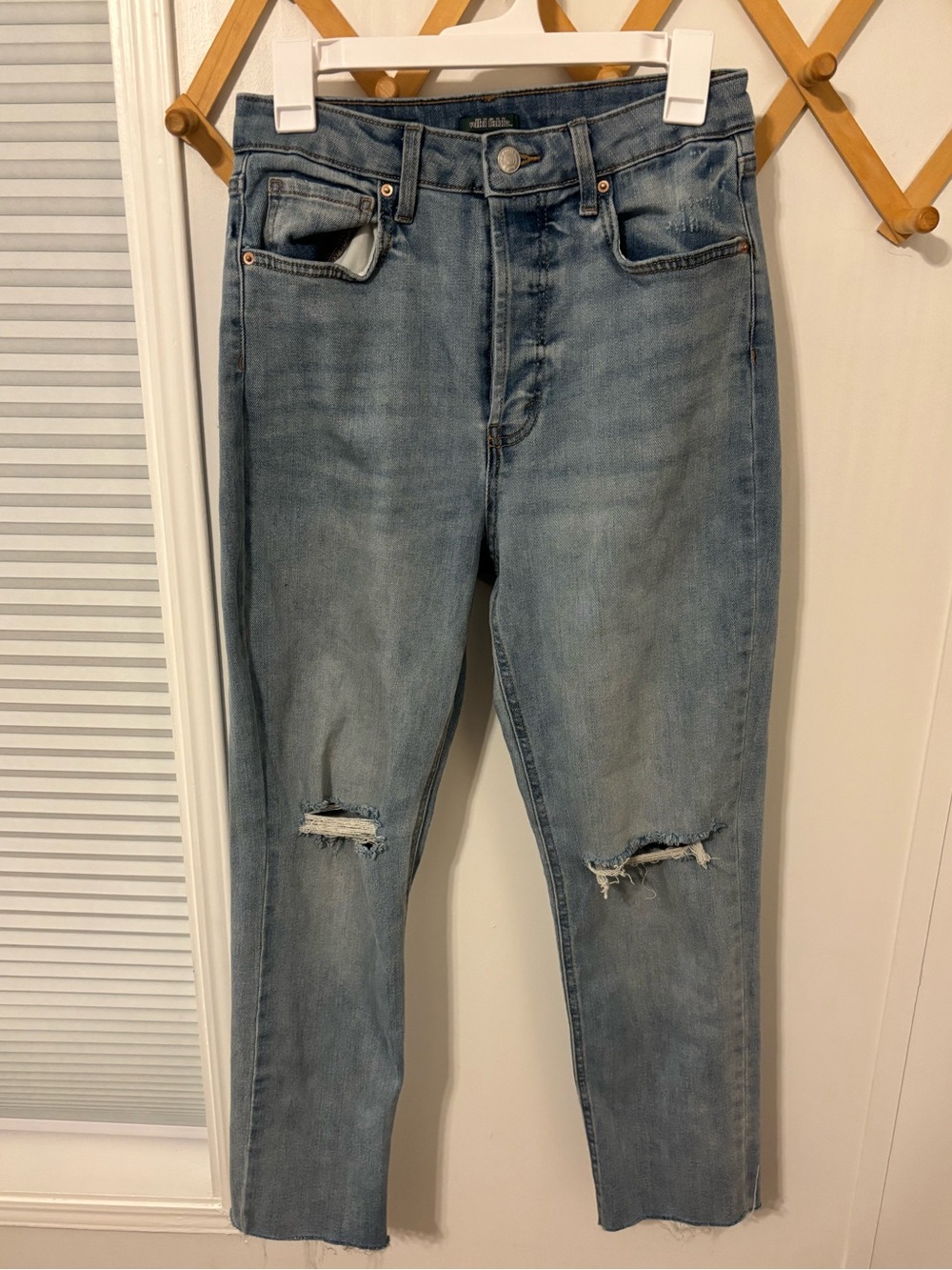 Women’s Target Brand wild fable Slim Light Blue Distressed women’s Jeans